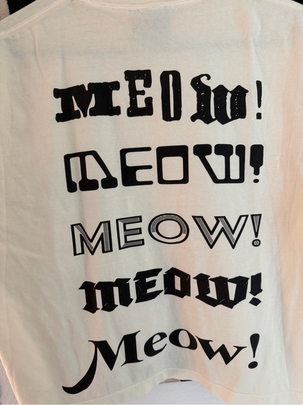 Dressed in LALA Cream Tee with Black Cat Prints - Picture 12 of 13